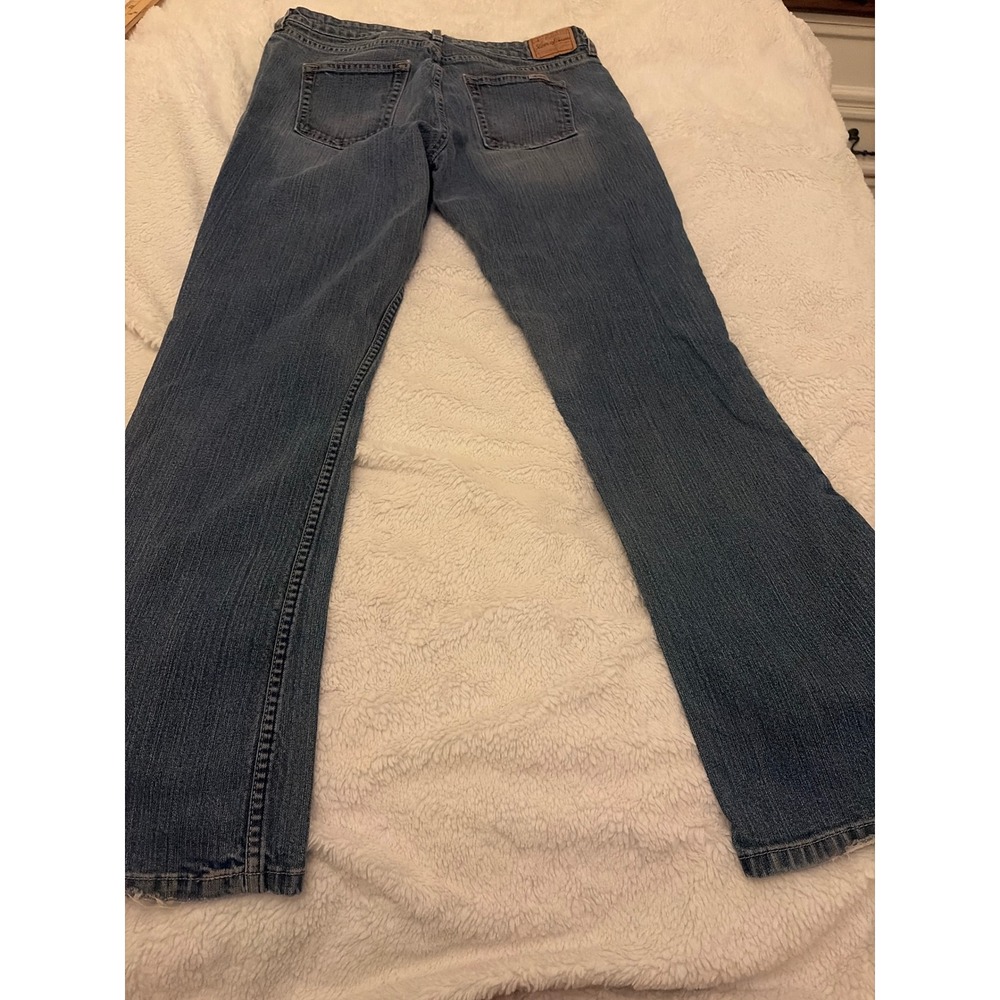 Levi Strauss Signature Womens Low Rise Bootcut Jeans Blue Stretch Denim Size 12M